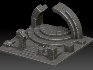 Stylized ruins 3D Model