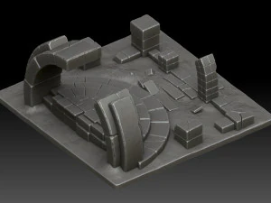 Stylized ruins 3D Model