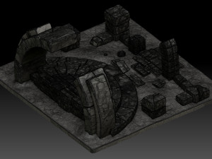 Stylized ruins 3D 모델