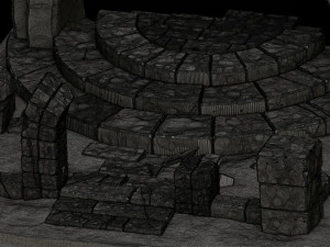 Stylized ruins 3D Model