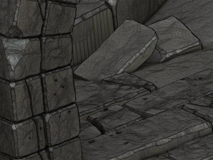 Stylized ruins 3D Model