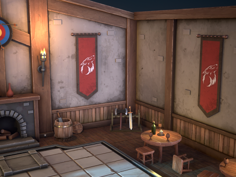 Stylized tavern 3D 모델