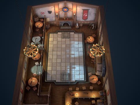 Stylized tavern 3D 모델