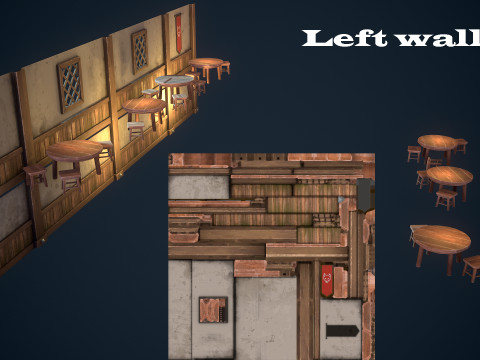 Stylized tavern 3D 모델