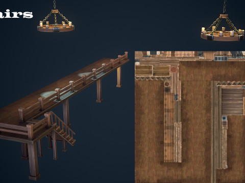 Stylized tavern 3D 모델