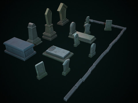 Stylized graves 3D 모델