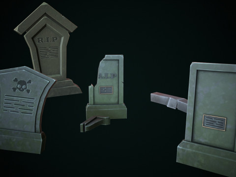Stylized graves 3D 모델
