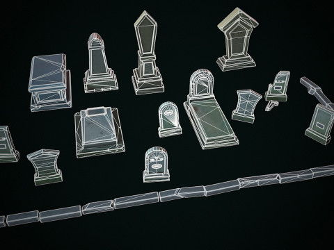 Stylized graves 3D 모델