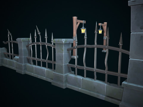 Stylized gate Modello 3D