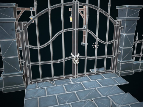 Stylized gate Modello 3D