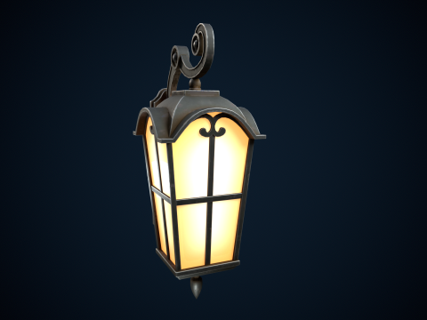 Stylized street light 3D 模型
