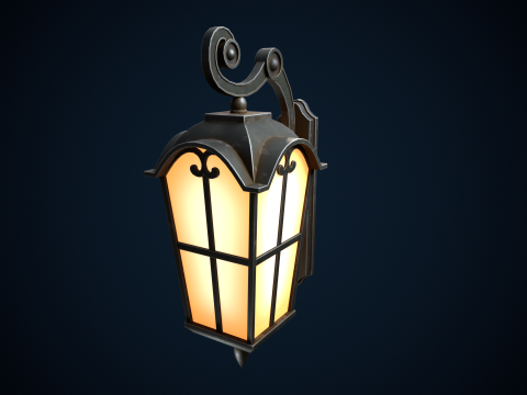 Stylized street light 3D 模型