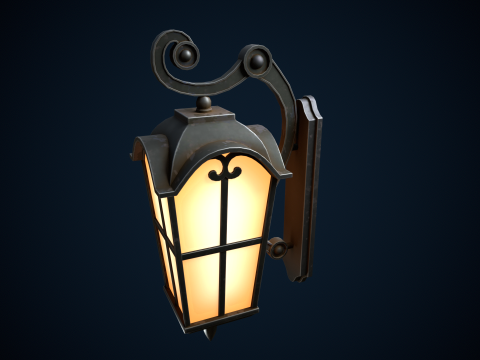 Stylized street light 3D 模型