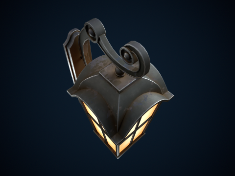 Stylized street light 3D 模型