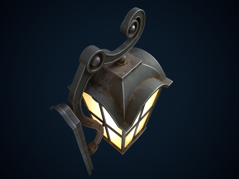 Stylized street light 3D 模型