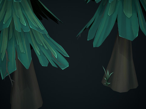 Stylized pine 3D 모델