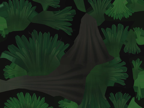 Stylized pine 3D 모델