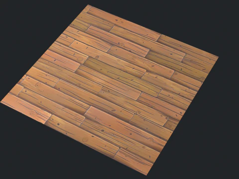 Stylized Wood floor 3D Model