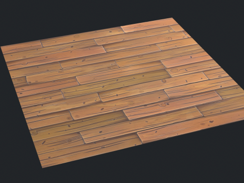 Stylized Wood floor 3D Модель