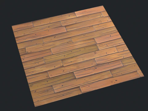 Stylized Wood floor 3D Model