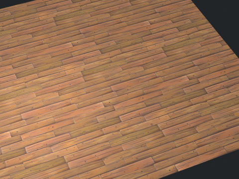 Stylized Wood floor 3D Model