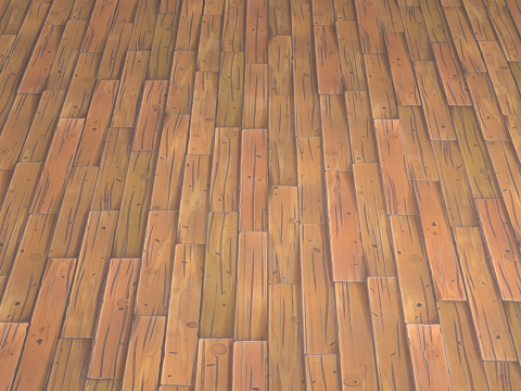 Stylized Wood floor 3D Модель