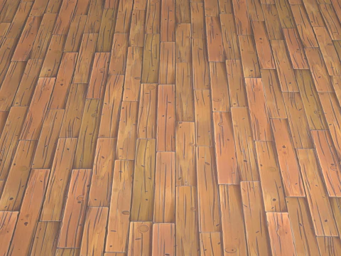 Stylized Wood floor 3D Model