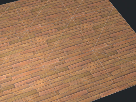 Stylized Wood floor 3D Model