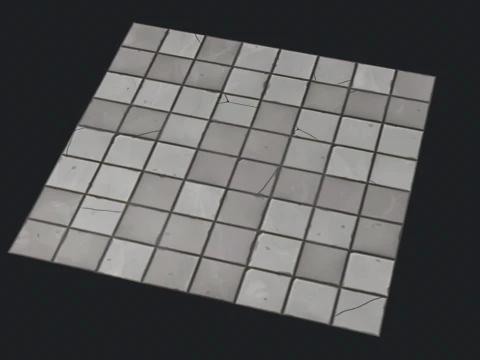 Stylized tile floor 3D Model