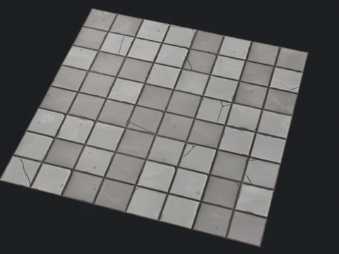 Stylized tile floor 3D Model