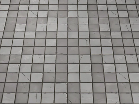 Stylized tile floor 3D Model