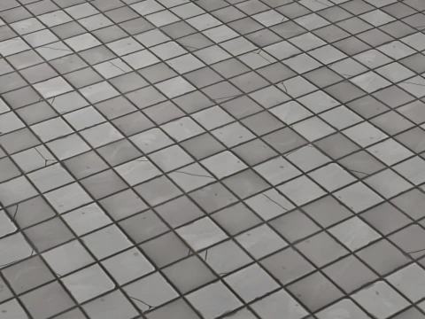 Stylized tile floor 3D Model