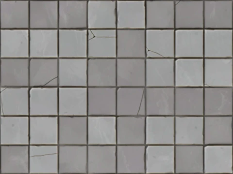 Stylized tile floor 3D Model