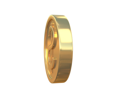 Dollar coin 3D 모델