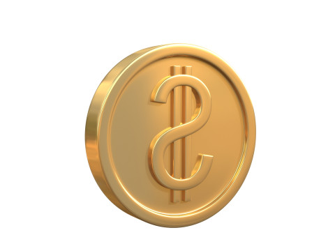 Dollar coin 2 3D मॉडल