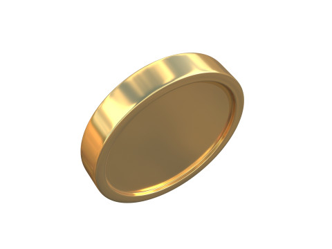 Coin gold Model 3D