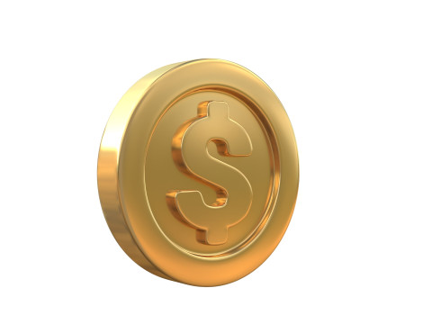 Dollar coin Modelo 3D