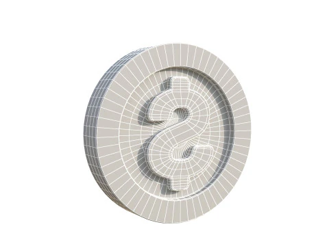 Moneta dolarowa Model 3D