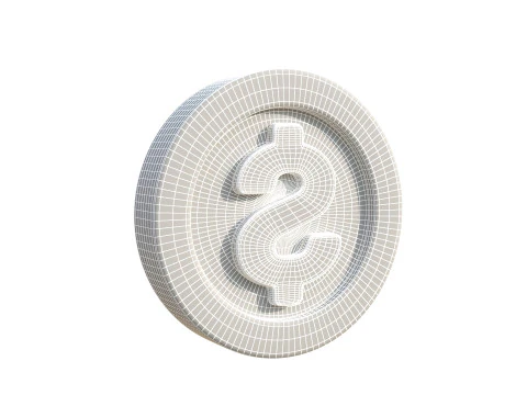 Moneta dolarowa Model 3D