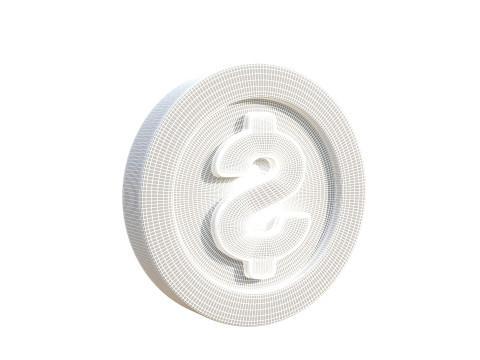 Dollar coin Modelo 3D