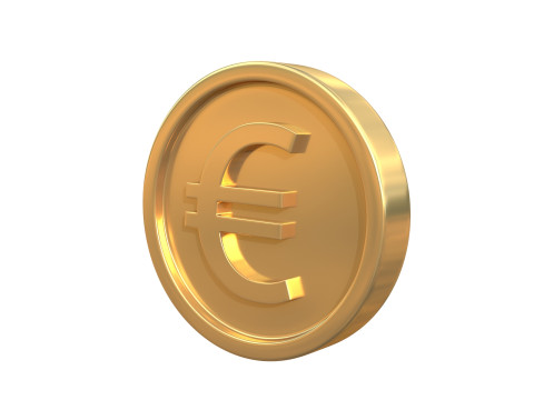 Euro coin Model 3D