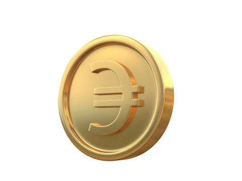 Euro coin Model 3D