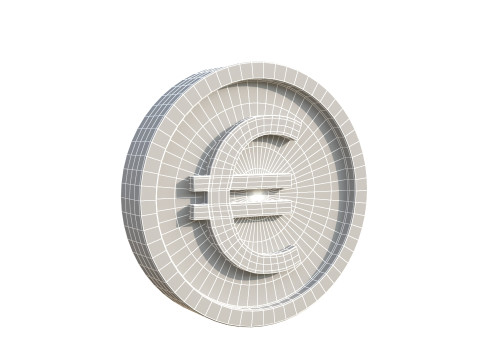 Euro coin Model 3D