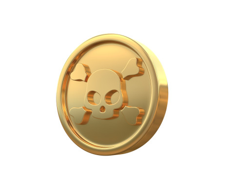 Pirate coin Modelo 3D