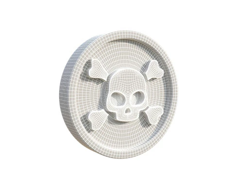 海賊コイン 3Dモデル