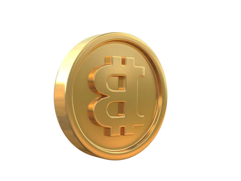 Bitcoin coin 3D Model