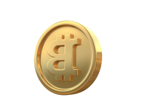 Bitcoin coin 3D Model