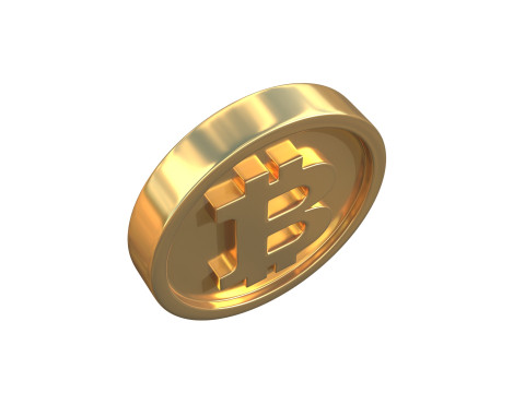Bitcoin coin 3Dモデル