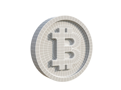 Bitcoin coin 3Dモデル