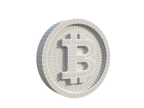 Bitcoin coin 3D Model